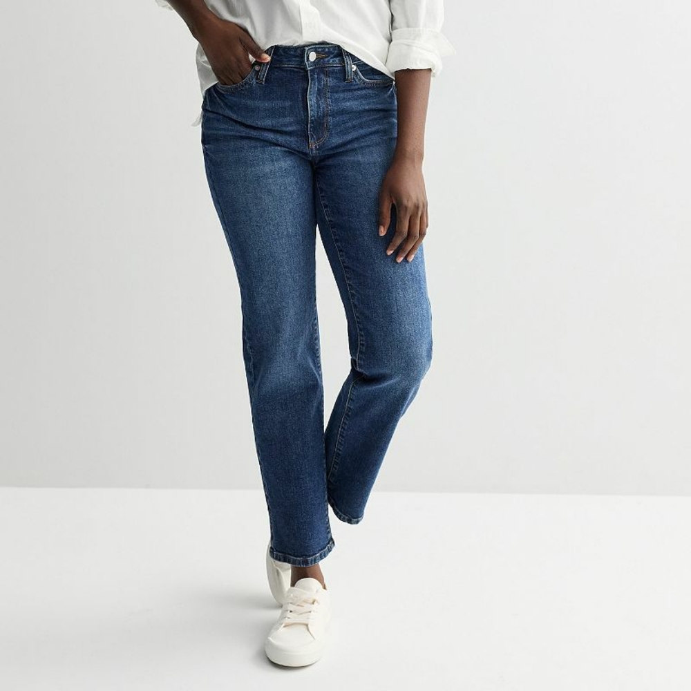 Sonoma High Rise Straight Jeans Dark Wash 12 Regular 12R - Picture 4 of 11